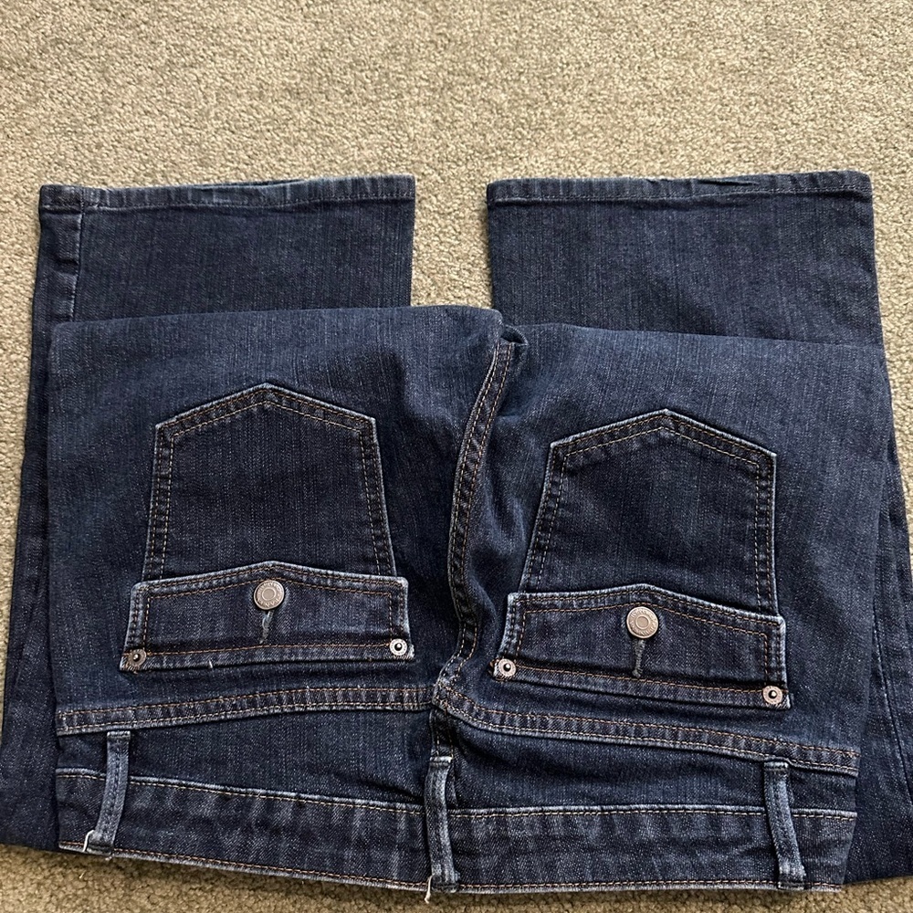 Banana Republic Dark Indigo Straight Leg Jeans - Picture 3 of 4